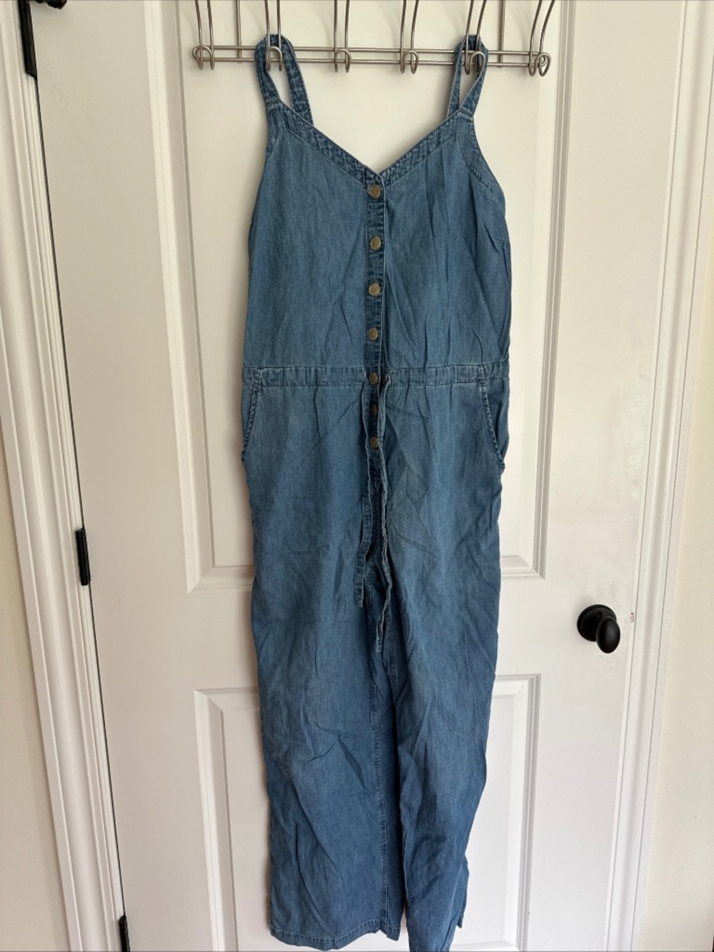 NWT Gap V Neck Denim romper